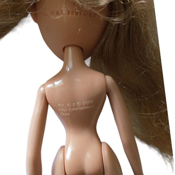 Bratz Slumber Party Yasmin No Clothes Or Feet Vintage 2003 Green Eyes Pink Lips. - Picture 4 of 16